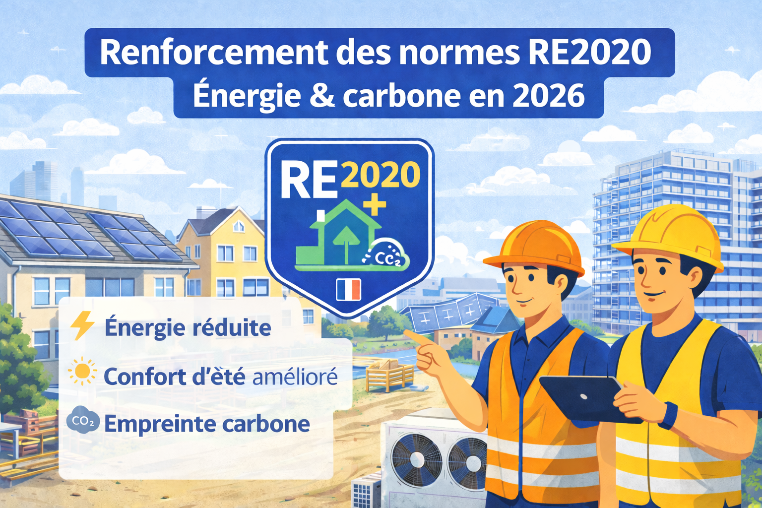 Renforcement des normes RE2020 : énergie et carbone
